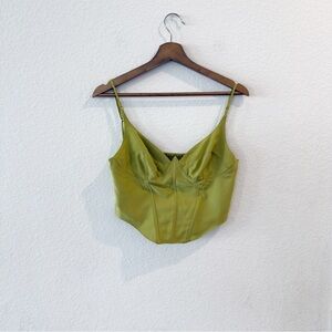 Urban Outfitters- Karissa Olive Corset Bustier - Size L